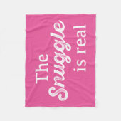 Der Snuggle ist wirkliches rosa lustiges Fleecedecke (Vorderseite)