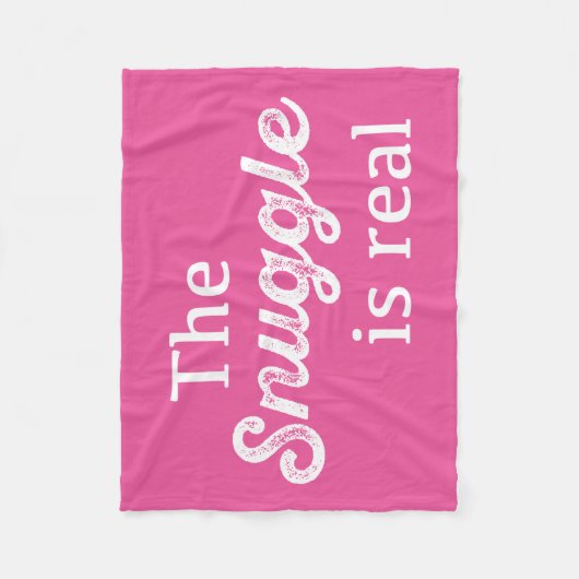 Der Snuggle ist wirkliches rosa lustiges Fleecedecke (Vorderseite)
