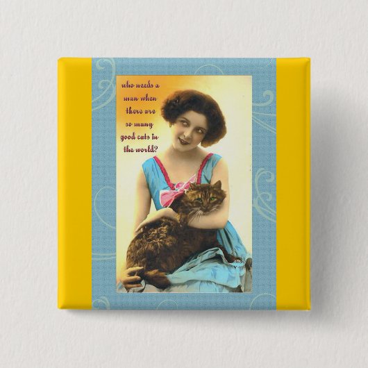 der so viele gute Katzen braucht Button (Vorderseite)