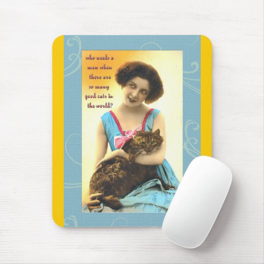 der so viele gute Katzen braucht Mousepad (Mit Mouse)