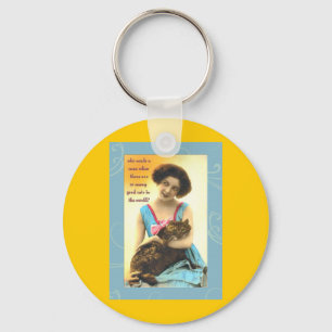 der so viele gute Katzen braucht Schlüsselanhänger