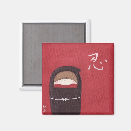 Der Socketmonkey Ninja Magnet (Vorderseite/Rückseite)