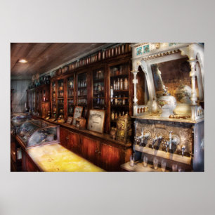 Der Sodabrunnen vor Ort Poster