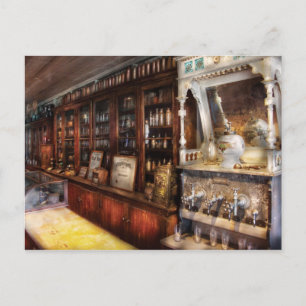 Der Sodabrunnen vor Ort Postkarte