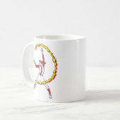 Der Softball-Krug der Frauen Kaffeetasse (Vorderseite Links)