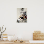 Der Sohn der Witwe: Die Welt reitet auf dem Schwar Poster (Küche)