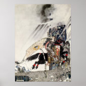 Der Sohn der Witwe: Die Welt reitet auf dem Schwar Poster (Vorne)