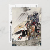 Der Sohn der Witwe: Die Welt reitet auf dem Schwar Postkarte (Vorne/Hinten)