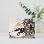 Der Sohn der Witwe: Die Welt reitet auf dem Schwar Postkarte (Stehend Vorderseite)