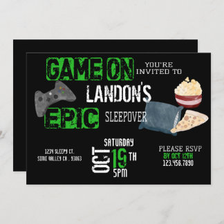 Der Sohn des jungen Mannes|Gamer|Sleepover|Teen Einladung