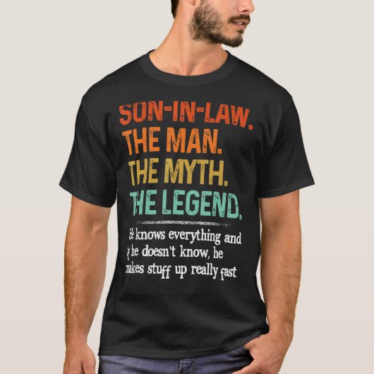 Der Sohn des Menschen, des Mythos, des legendären T-Shirt (Vorderseite)