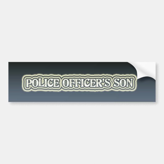 Der Sohn des Polizeibeamten Autoaufkleber (Vorne)