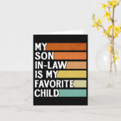 Der Sohn im Gesetz ist mein liebster, kinderlustig Karte (Gelbe Blume)