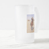 Der Soldat durch Frederic Remington Mattglas Bierglas (VorderseiteRechts)
