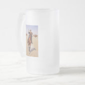 Der Soldat durch Frederic Remington Mattglas Bierglas (Vorderseite Links)