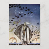 Der Soldat pfiff und eine Flock der Vögel kam Postkarte (Vorderseite)