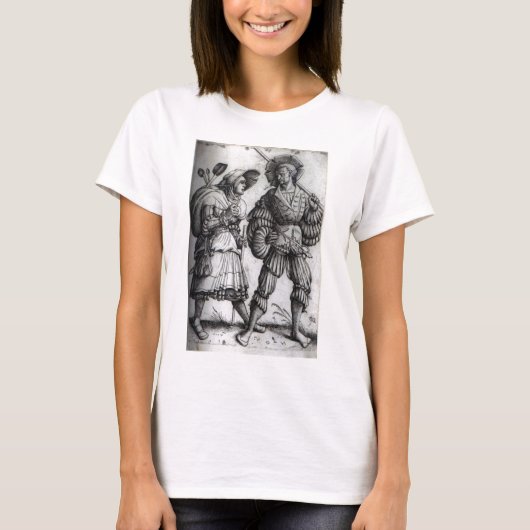 "Der Soldat und seine Ehefrau" - Landsknecht T-Shirt (Vorderseite)
