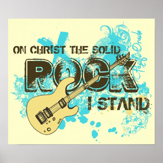 Der solide Felsen Poster (Vorne)