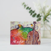 der Solistin Postkarte (Stehend Vorderseite)