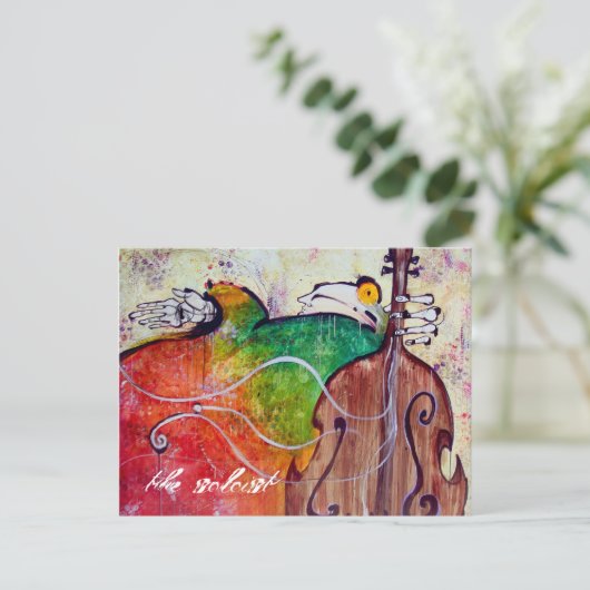 der Solistin Postkarte (Stehend Vorderseite)