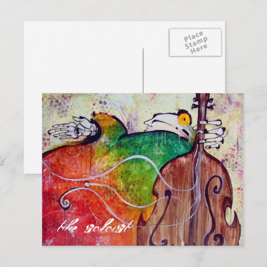 der Solistin Postkarte (Vorne/Hinten)