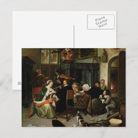 Der Solutionshaus von 1668 Postkarte (Vorne/Hinten)