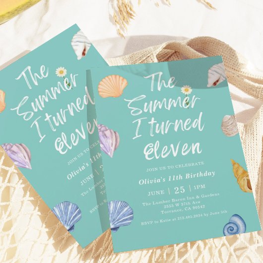Der Sommer 11. Geburtstag Einladung