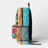 Der Sommer am Strand Bedruckter Rucksack (Rechts)