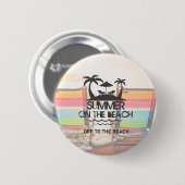 Der Sommer am Strand | PERSONALISIERT Button (Vorne & Hinten)