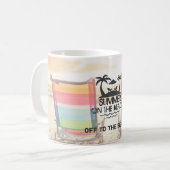Der Sommer am Strand | PERSONALISIERT Kaffeetasse (Vorderseite Links)