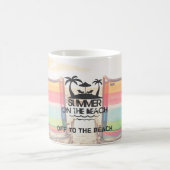 Der Sommer am Strand | PERSONALISIERT Kaffeetasse (Mittel)