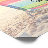 Der Sommer am Strand | PERSONALISIERT Poster (Ecke)