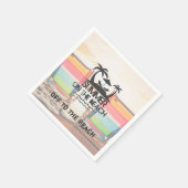 Der Sommer am Strand | PERSONALISIERT Serviette (Ecke)