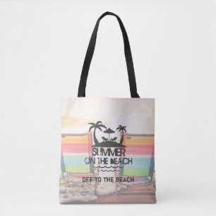 Der Sommer am Strand   PERSONALISIERT Tasche