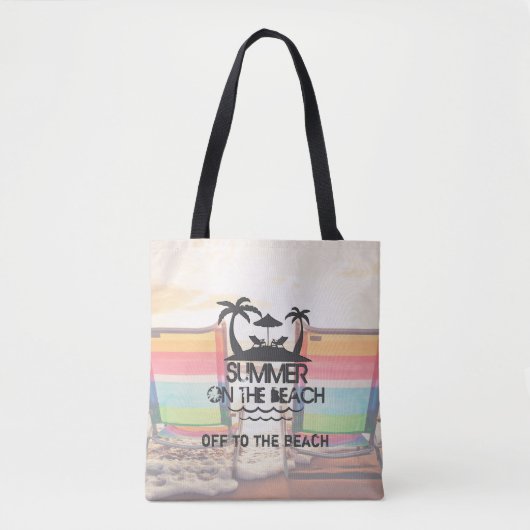 Der Sommer am Strand | PERSONALISIERT Tasche (Vorderseite)