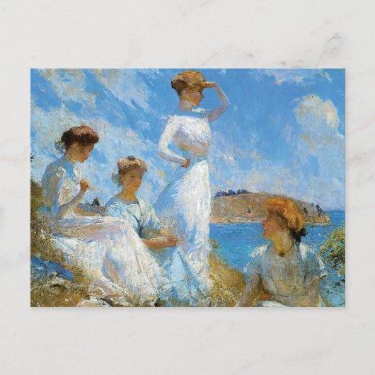 Der Sommer am Strand Postkarte (Vorderseite)