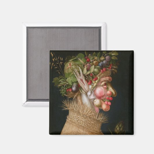 Der Sommer, Arcimboldo Magnet (Vorderseite/Rückseite)