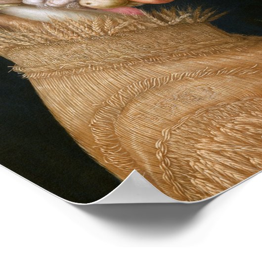 Der Sommer, Arcimboldo Poster (Ecke)