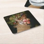 Der Sommer, Arcimboldo Rechteckiger Pappuntersetzer (angewinkelt)