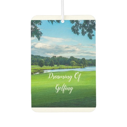 Der Sommer auf dem Golfplatz Autolufterfrischer (Vorderseite)