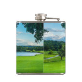 Der Sommer auf dem Golfplatz Flachmann (Rückseite)