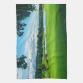 Der Sommer auf dem Golfplatz Geschirrtuch (Vertikal)