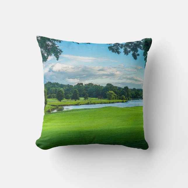 Der Sommer auf dem Golfplatz Kissen (Vorderseite)