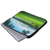 Der Sommer auf dem Golfplatz Laptopschutzhülle (Vorne Knopf)