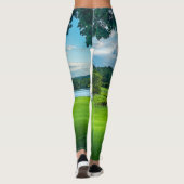 Der Sommer auf dem Golfplatz Leggings (Rückseite)