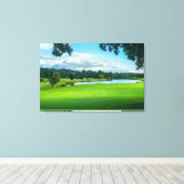 Der Sommer auf dem Golfplatz Leinwanddruck (Insitu (Holzboden))