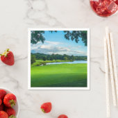 Der Sommer auf dem Golfplatz Serviette (Beispiel)