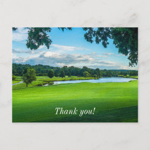 Der Sommer auf dem Golfplatz Vielen Dank Postkarte