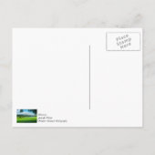 Der Sommer auf dem Golfplatz Vielen Dank Postkarte (Rückseite)