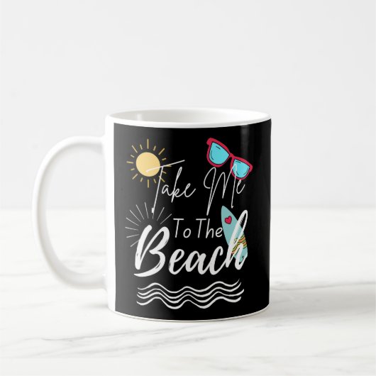 Der Sommer bringt mich an den Strand Kaffeetasse (Links)
